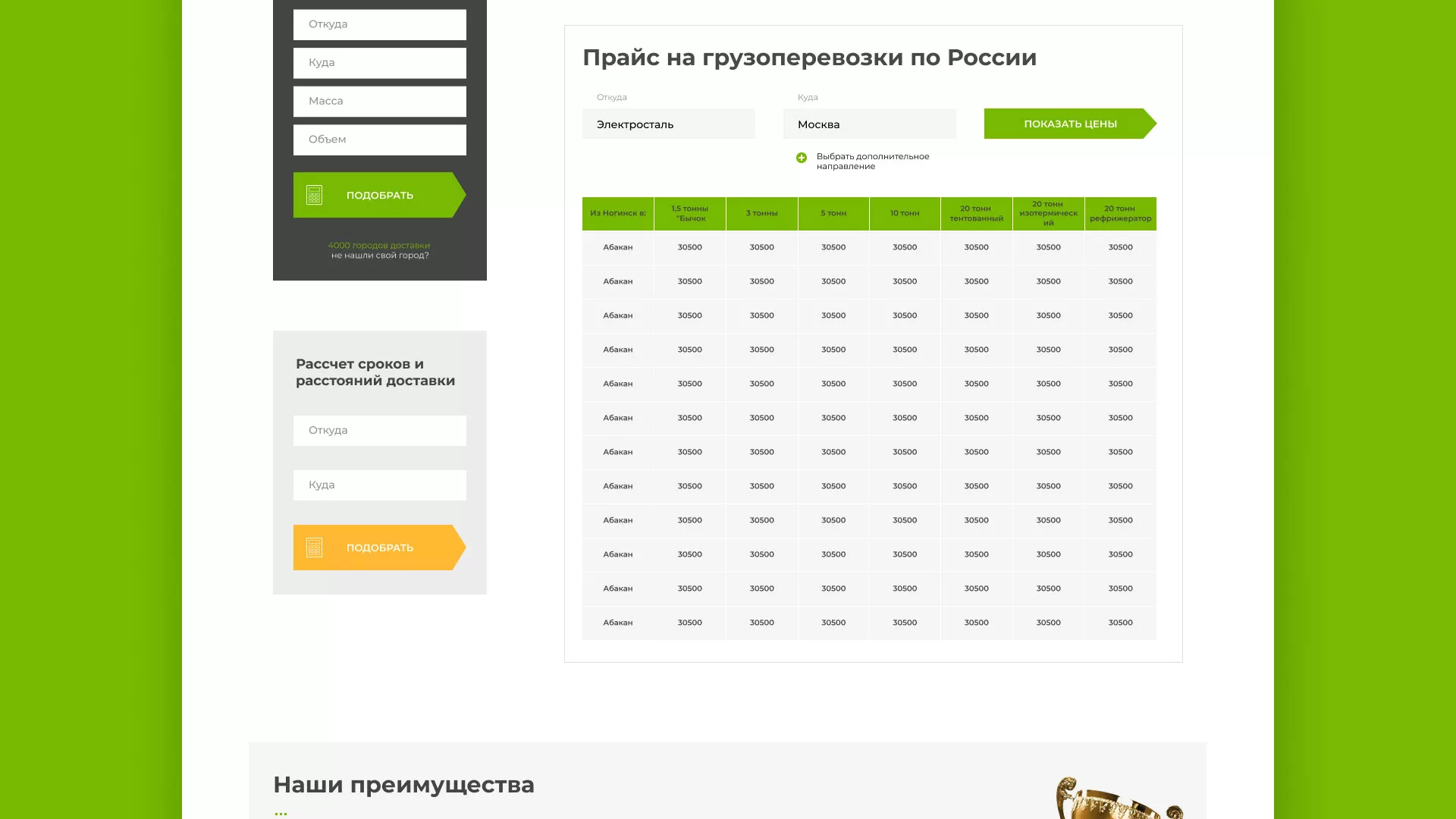 Разработка логотипа и сайта компании «Инком-Логистика» в Апшеронске